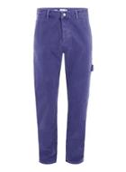 Topman Mens Purple Carpenter Straight Jeans