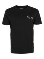 Topman Mens Nicce Black Chest Logo T-shirt