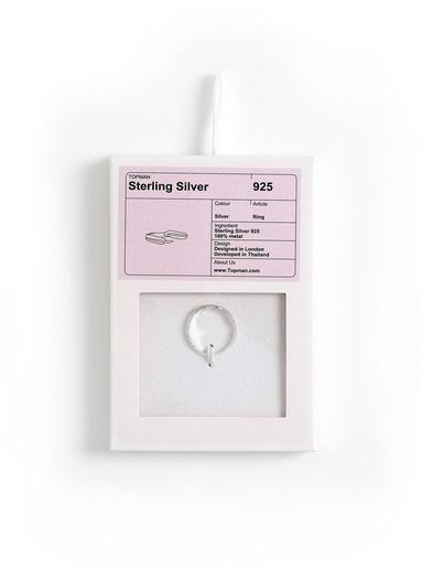 Topman Mens Sterling Silver Feather Wrap Ring*