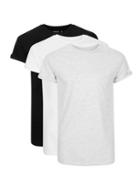 Topman Mens Multi Black, White And Grey Roller T-shirts