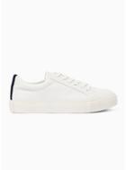 Topman Mens White Pu Steep Trainers