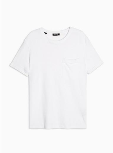 Selected Homme Mens White Selected Homme Grey Perfect T-shirt