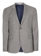 Topman Mens Mid Grey Gray Marl Muscle Fit Suit Jacket