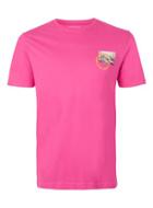 Topman Mens Pink Anti-social Print T-shirt