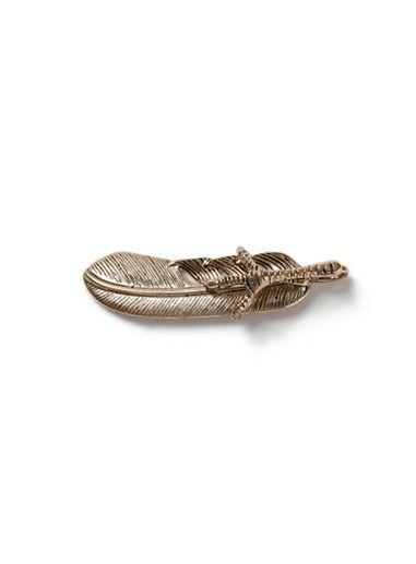 Topman Mens Silver Gold Feather Tie Pin*