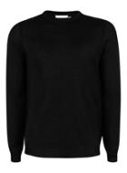 Topman Mens Topman Premium Black Merino Wool Sweater