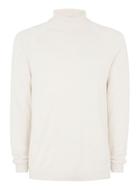 Topman Mens Selected Homme White 'adam' Roll Neck Top