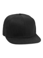 Topman Mens Black Herringbone Snapback Cap