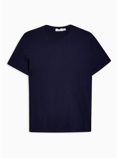 Topman Mens Blue Navy T-shirt And Check Bottoms Loungwear Set