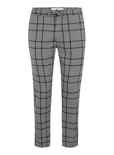 Topman Mens Grey Skinny Fit Dogtooth Joggers