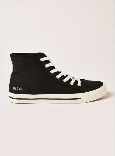 Topman Mens Nicce Black Canvas Phoenix High Boots