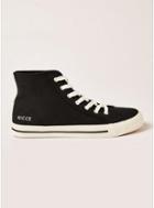 Topman Mens Nicce Black Canvas Phoenix High Boots