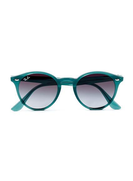 Topman Mens Rayban Green Round Sunglasses