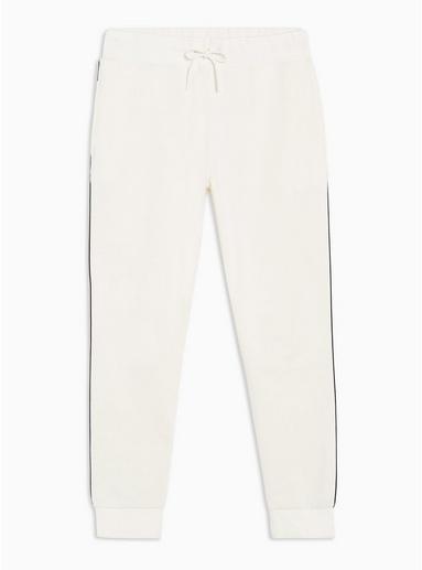 Topman Mens Cream Piped Joggers