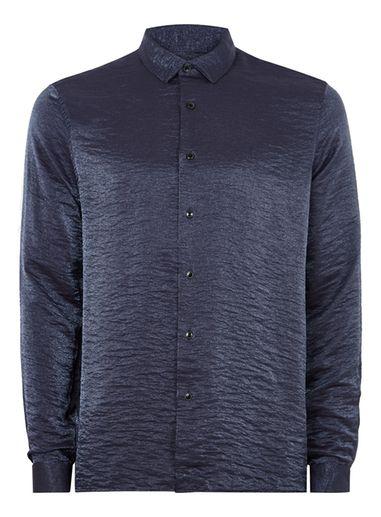 Topman Mens Purple Glitter Shirt