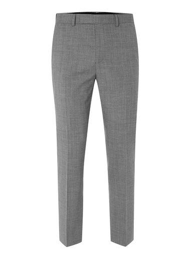 Topman Mens Mid Grey Limited Edition Grey Marl Skinny Fit Suit Pants