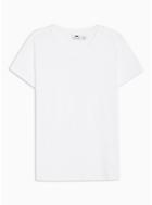 Topman Mens White Skinny V-neck T-shirt