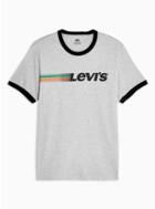 Levi's Mens Grey Levi's Gray Ringer Style T-shirt