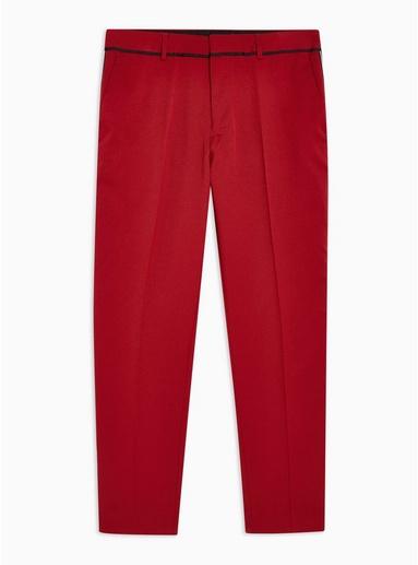 Topman Mens Red Side Stripe Pants