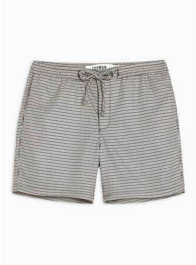 Topman Mens Multi Houndstooth Pull On Shorts