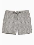 Topman Mens Multi Houndstooth Pull On Shorts