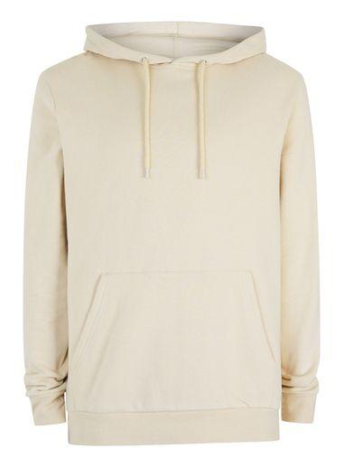 Topman Mens Brown Stone Classic Fit Hoodie