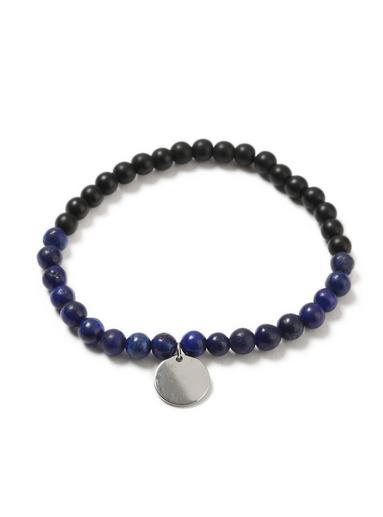 Topman Mens Blue Lapis Bead Bracelet*