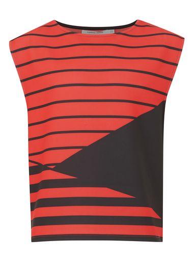 Topman Mens Tmd Red Print Tank Top