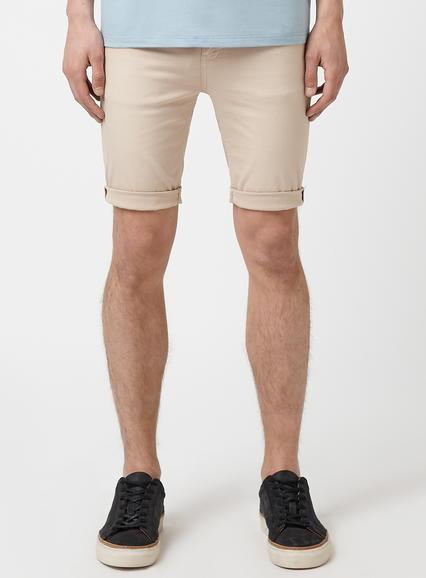 Topman Mens Stone Stretch Skinny Shorts