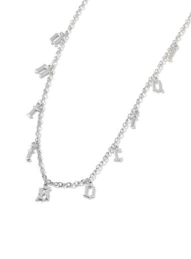 Topman Mens Silver Antisocial Necklace*