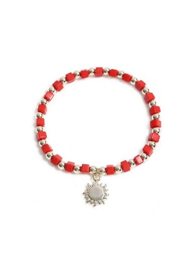Topman Mens Red Bead Bracelet*