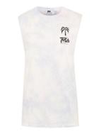 Topman Mens White Wash Tropic Tank Vest