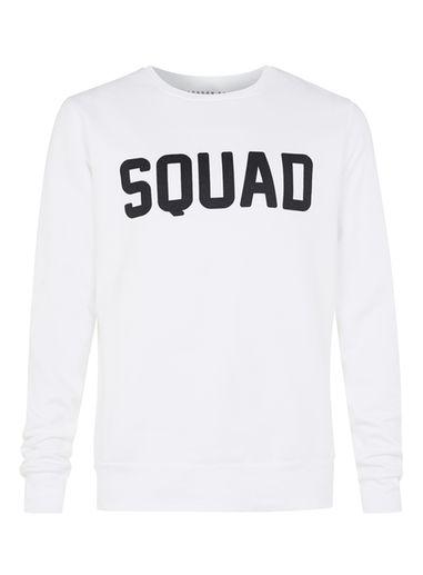 Topman Mens London Co. White Squad Slogan Sweatshirt*