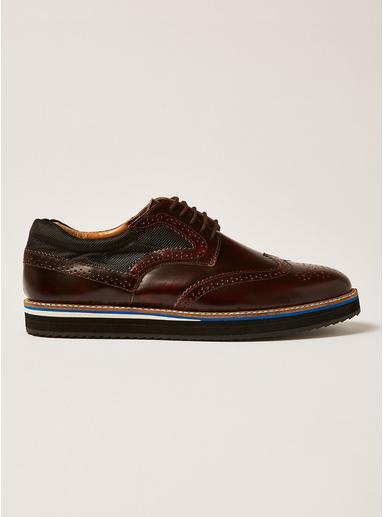 Topman Mens Red Burgundy Prism Brogues