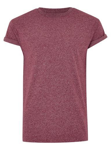 Topman Mens Red Burgundy Fleck Muscle T-shirt