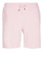 Topman Mens Pink Waffle Textured Raw Edge Jersey Shorts