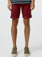 Topman Mens Red Brown Long Length Chino Shorts