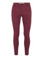 Topman Mens Burgundy Spray On Chinos