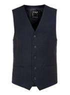 Topman Mens Blue Navy Textured Suit Vest