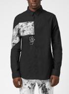 Topman Mens N1sq Black Print Shirt*