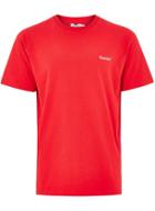 Topman Mens Red 'thanks' Embroidered T-shirt