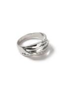 Topman Mens Silver Look Cut Out Band Ring*
