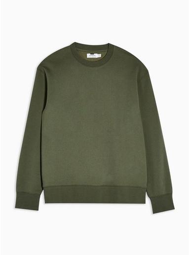 Topman Mens Khaki Classic Sweatshirt