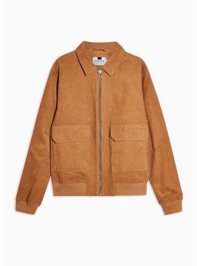 Topman Mens Stone Corduroy Harrington Jacket