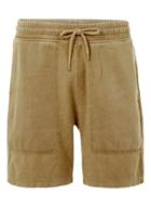 Topman Mens Tan Brushed Back Jersey Shorts