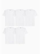 Topman Mens White T-shirt 5 Pack*