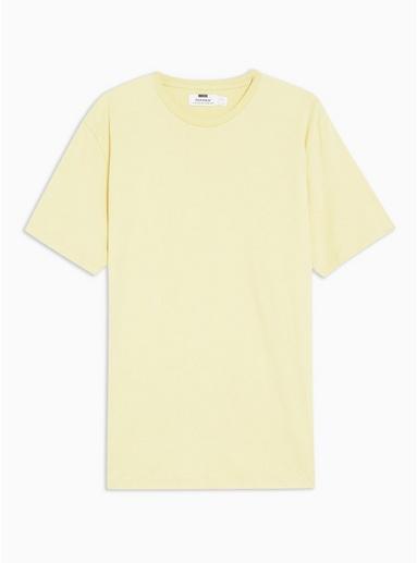 Topman Mens Pastel Yellow Classic T-shirt