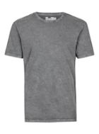 Topman Mens Mid Grey Gray Washed Slim Fit T-shirt