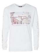 Topman Mens White Ac/dc Print Oversized Long Sleeve T-shirt