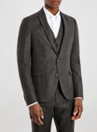 Topman Mens Selected Homme Brown Blazer